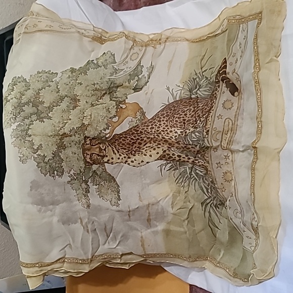 Salvatore Ferragamo Accessories - Salvatore Ferragamo 100% silk scarf with tiger